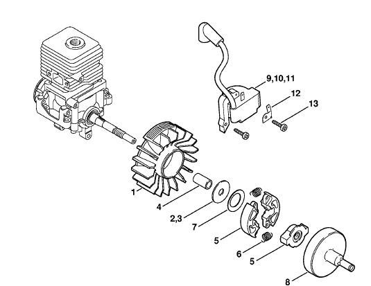 Ignition system, Clutch