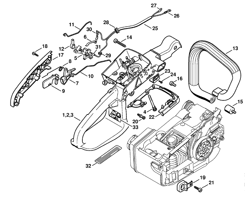 Handle Housing MS 200