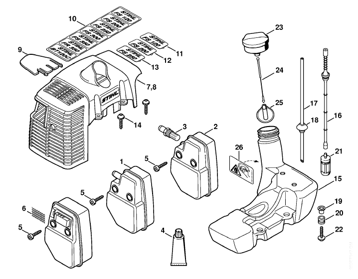 Shroud, Fuel tanks