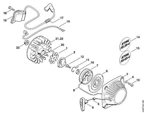 C-Rewind starter, Ignition system
