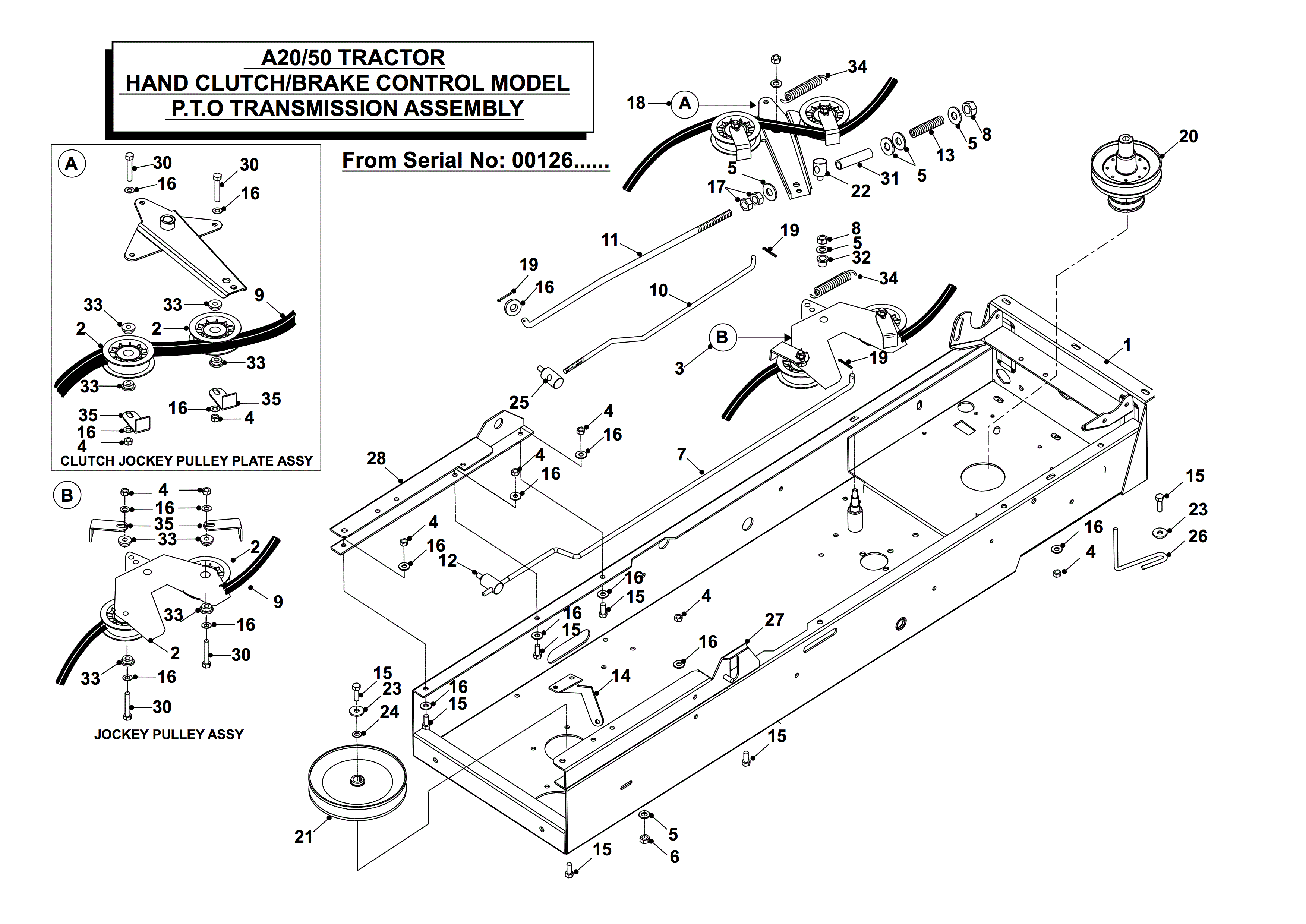 PTO TRANSMISSION AFTER SERIAL 00126 