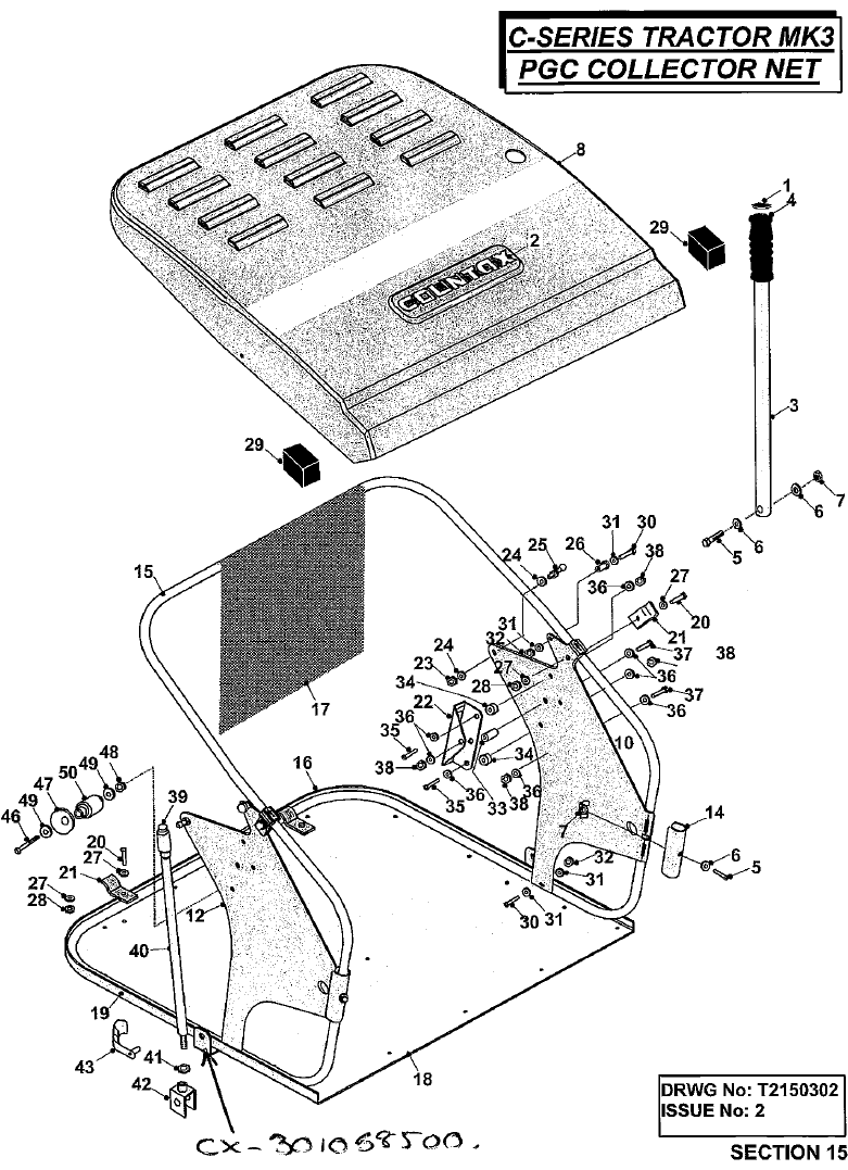 Powered Grass Collector Net