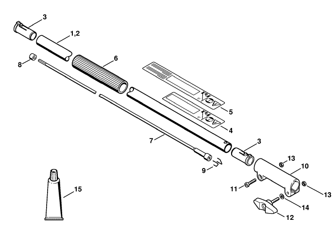 Drive tube extension HT-KM