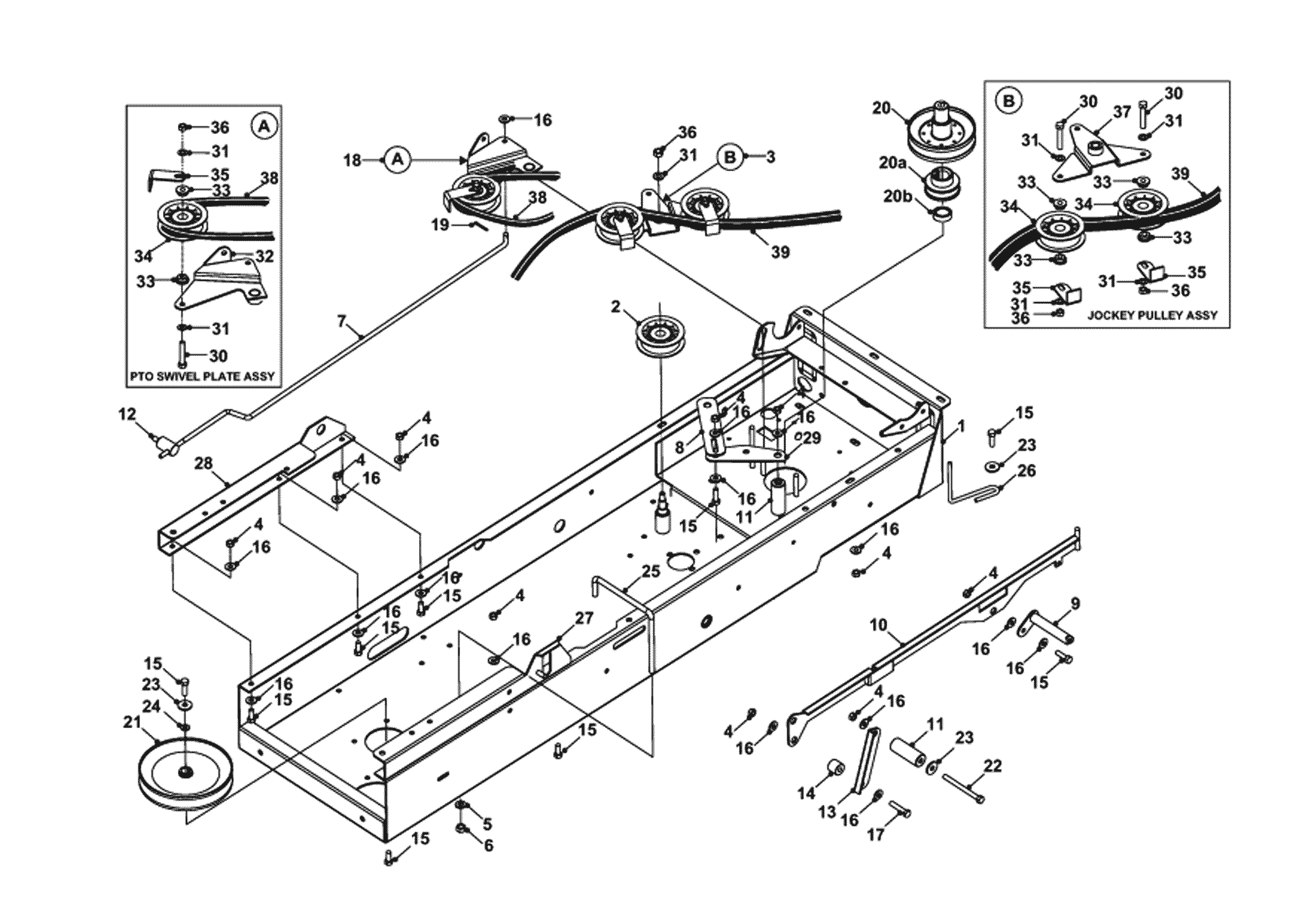 P.T.O. TRANSMISSION ASSEMBLY