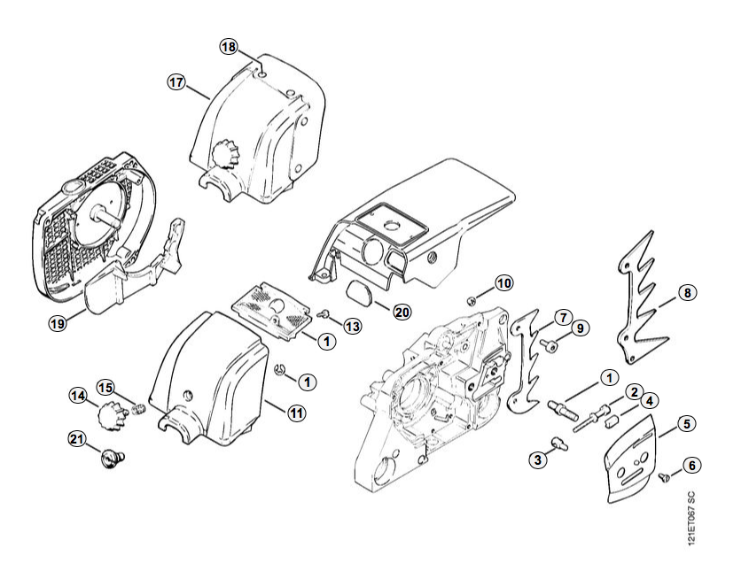 Chain Tensioner/Carburetor Cover