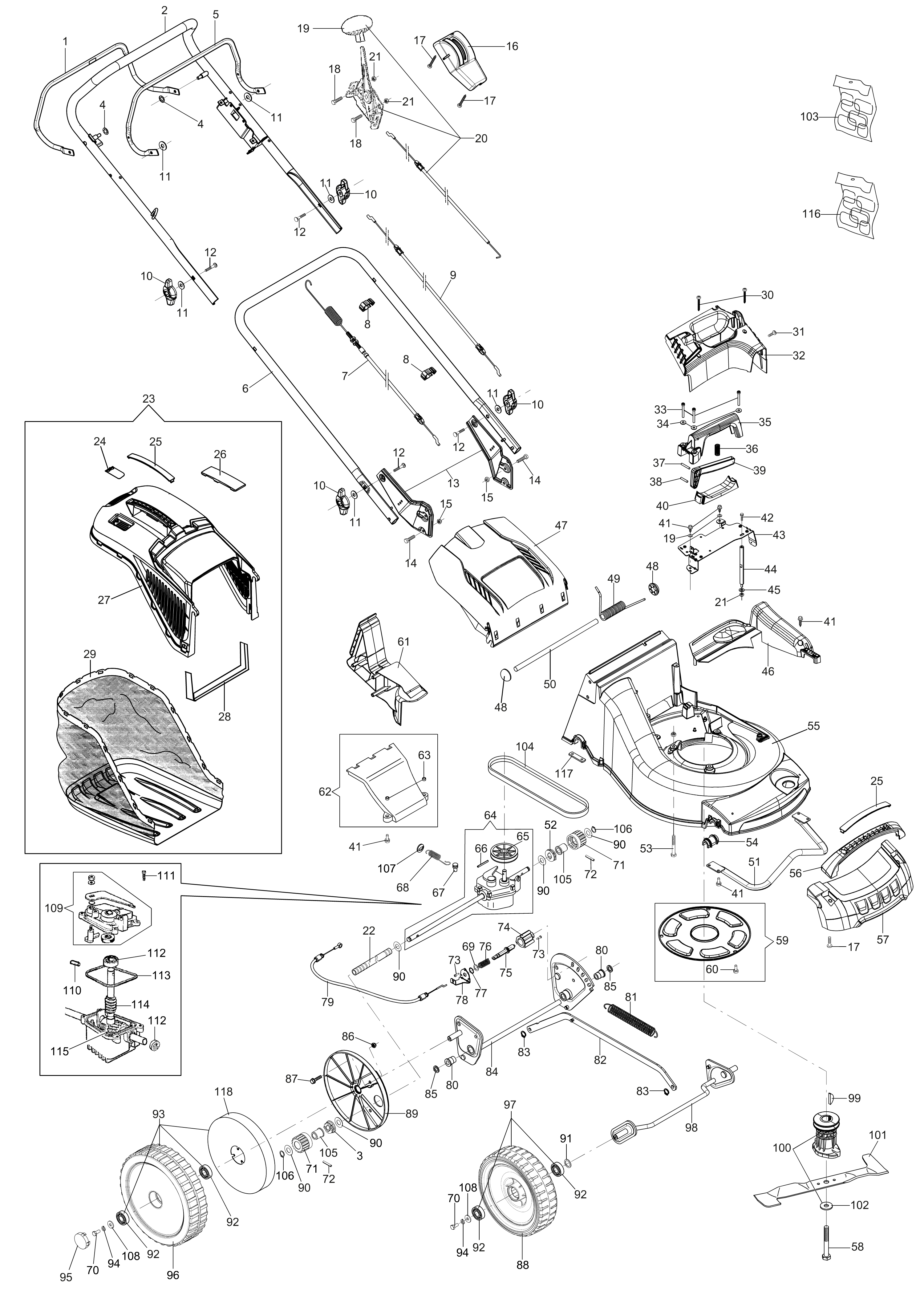 Illustrated parts list