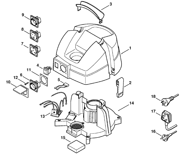 SE 60 E Machine cover