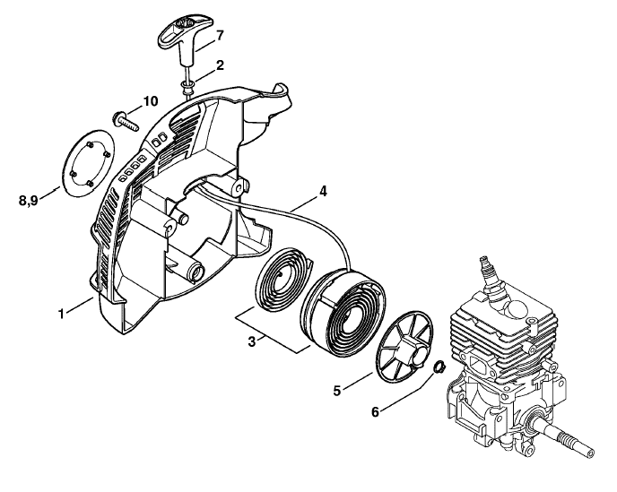 Rewind starter ErgoStart - Easy2Start