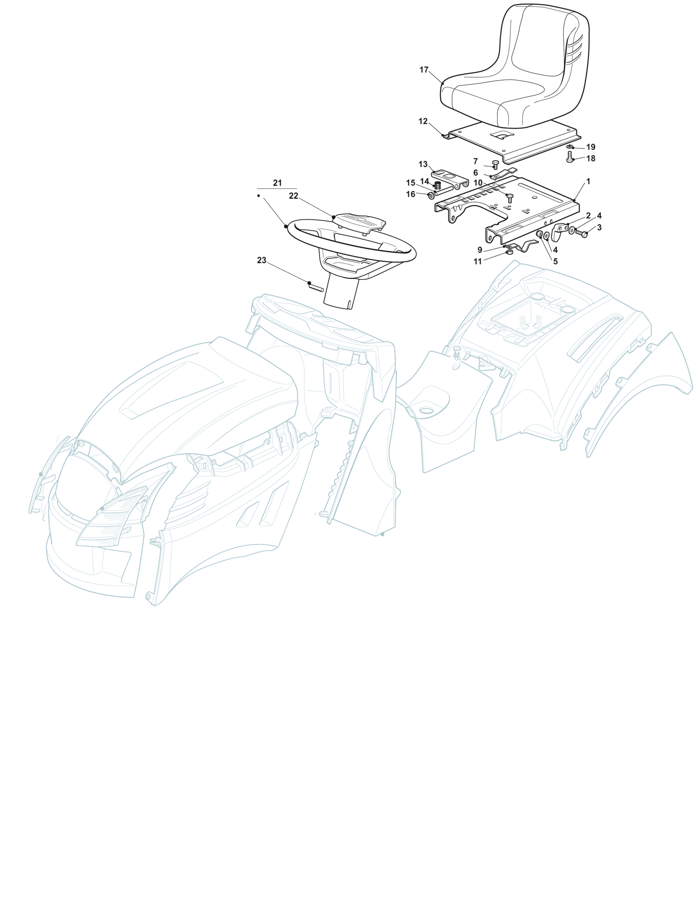 Seat and Steering Wheel
