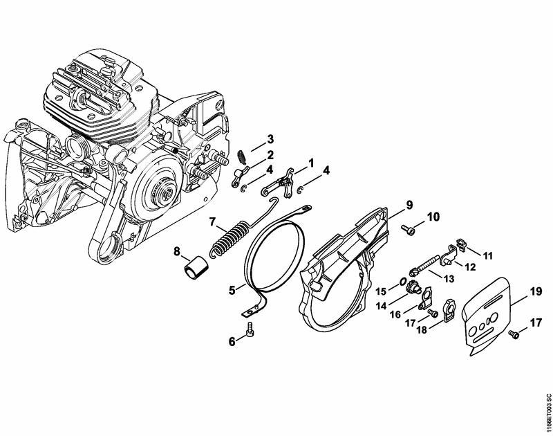 MS661-F CHAIN BRAKE