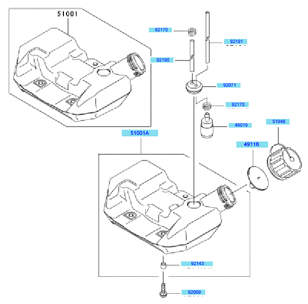 Fuel Tank & Fuel Valve