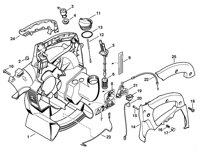 V - Fan housing inside BG 65