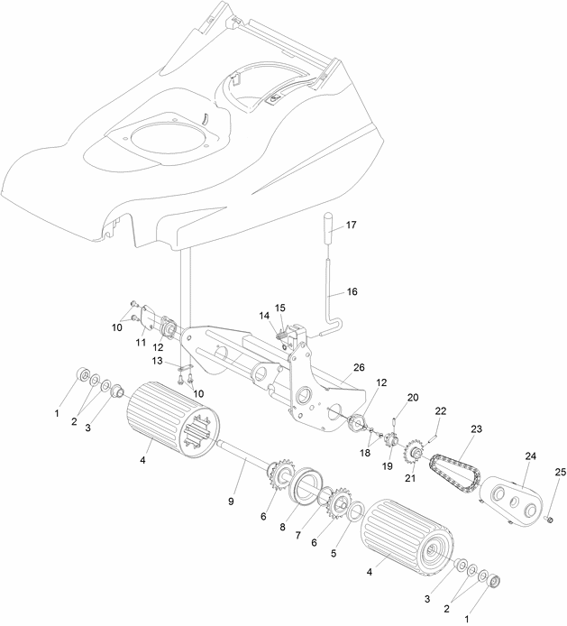 Rear Roller Assy