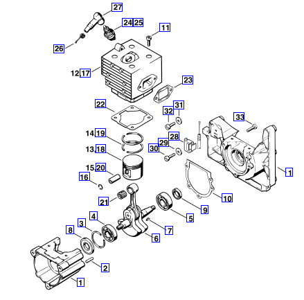 CRANKCASE - CYLINDER