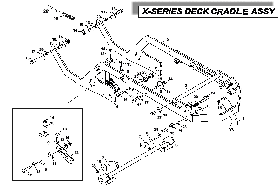 Deck Cradle Assembly