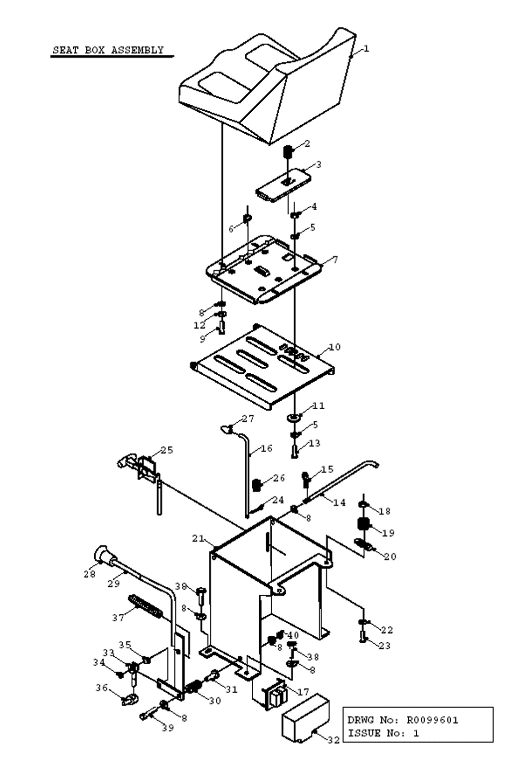 seat box parts list