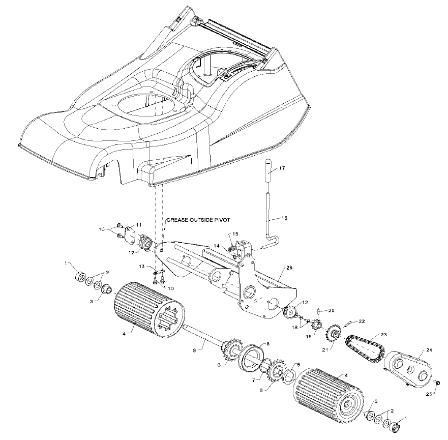Rear Roller Assy