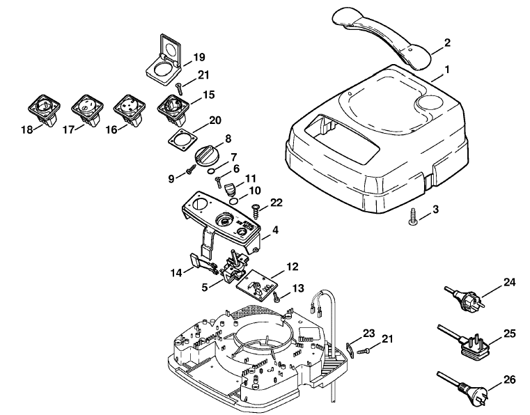 SE 120 E Machine cover