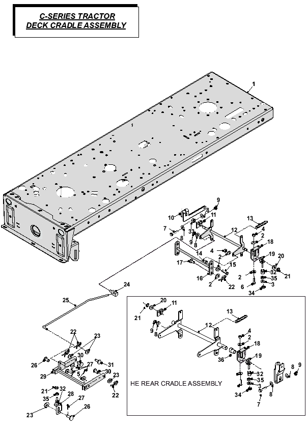 Deck Cradle Assembly