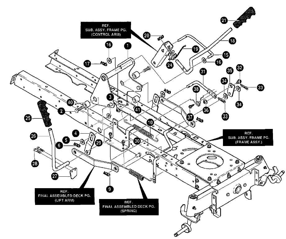 Mower Suspension Assembly