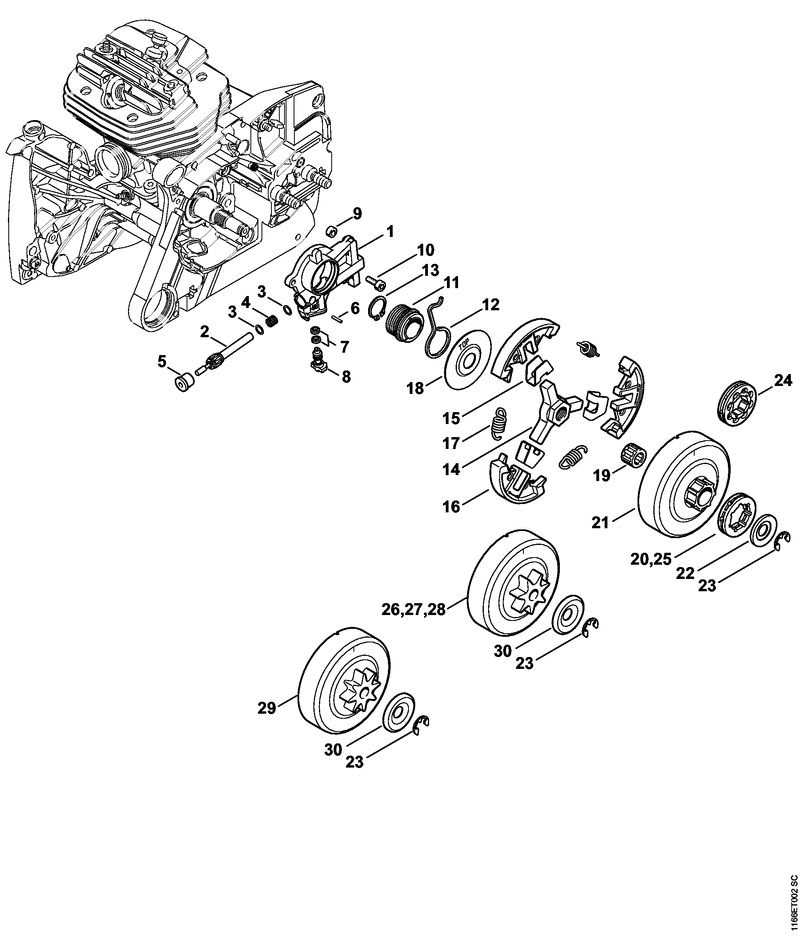 MS661-E CLUTCH
