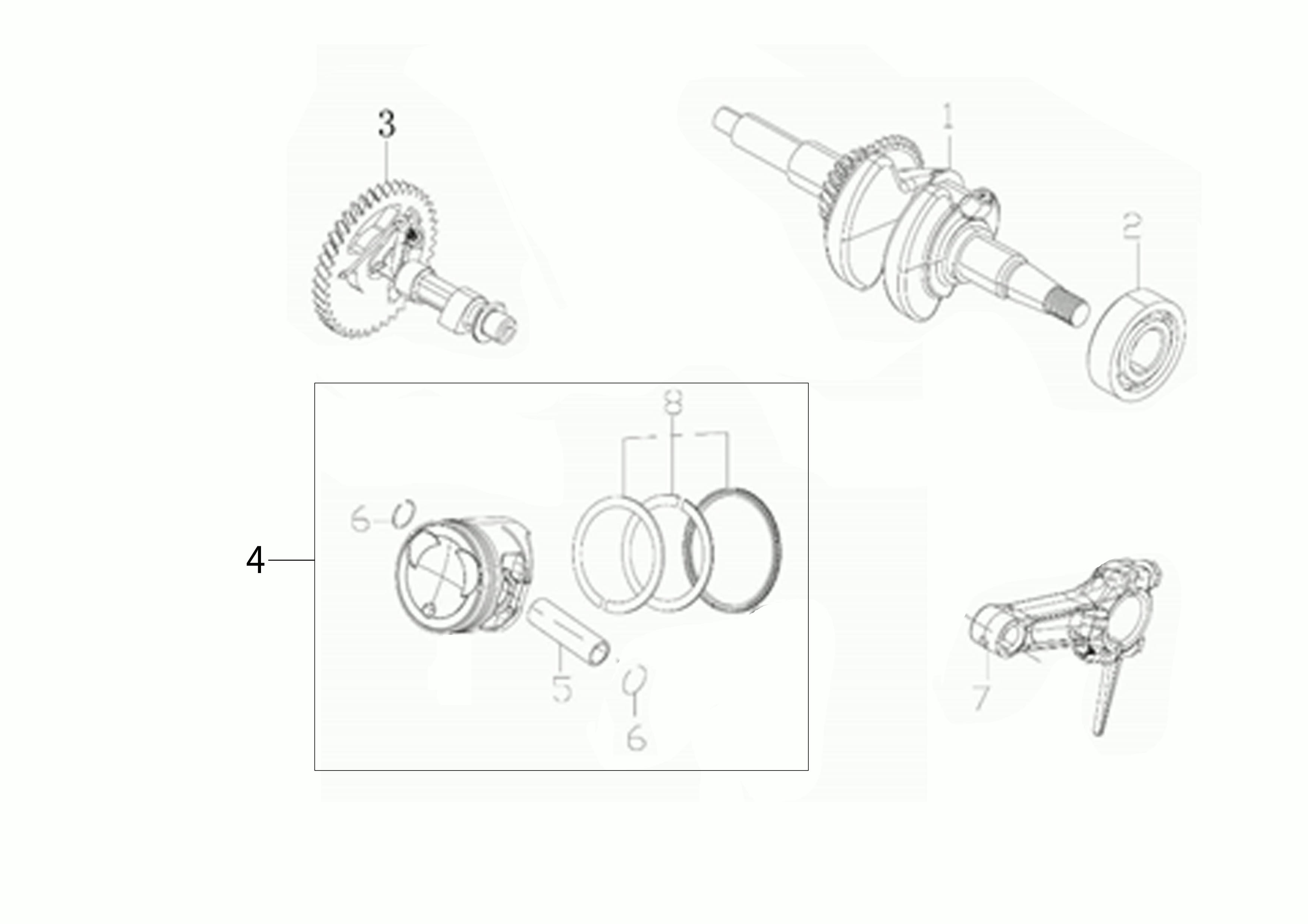 Shaft + piston