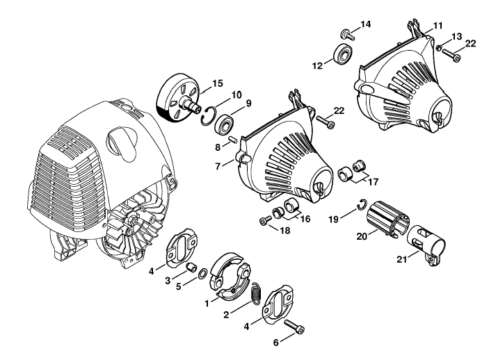 Clutch, Fan housing