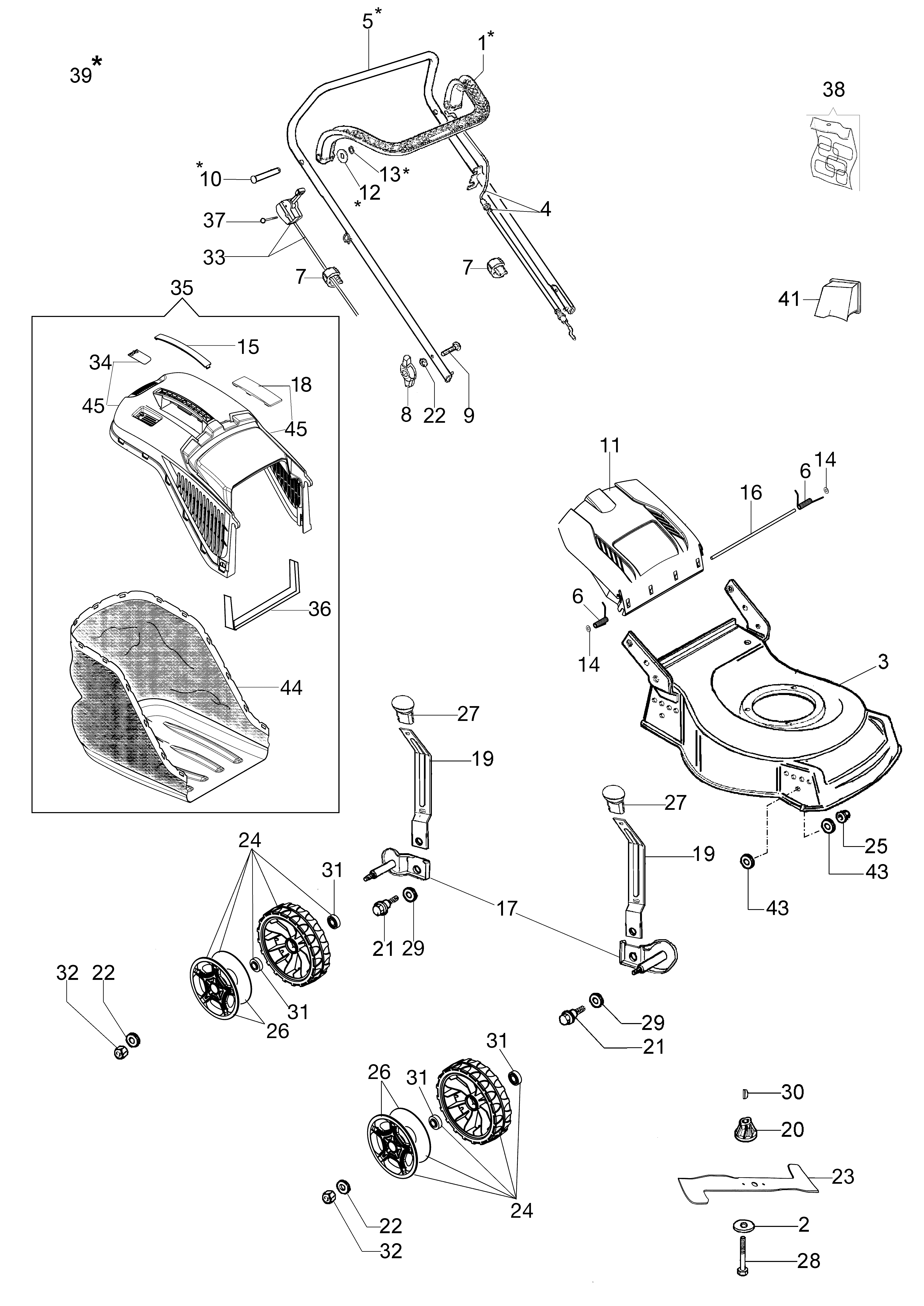 Illustrated parts list