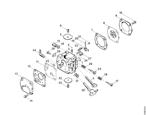 F-Set of carburetor parts