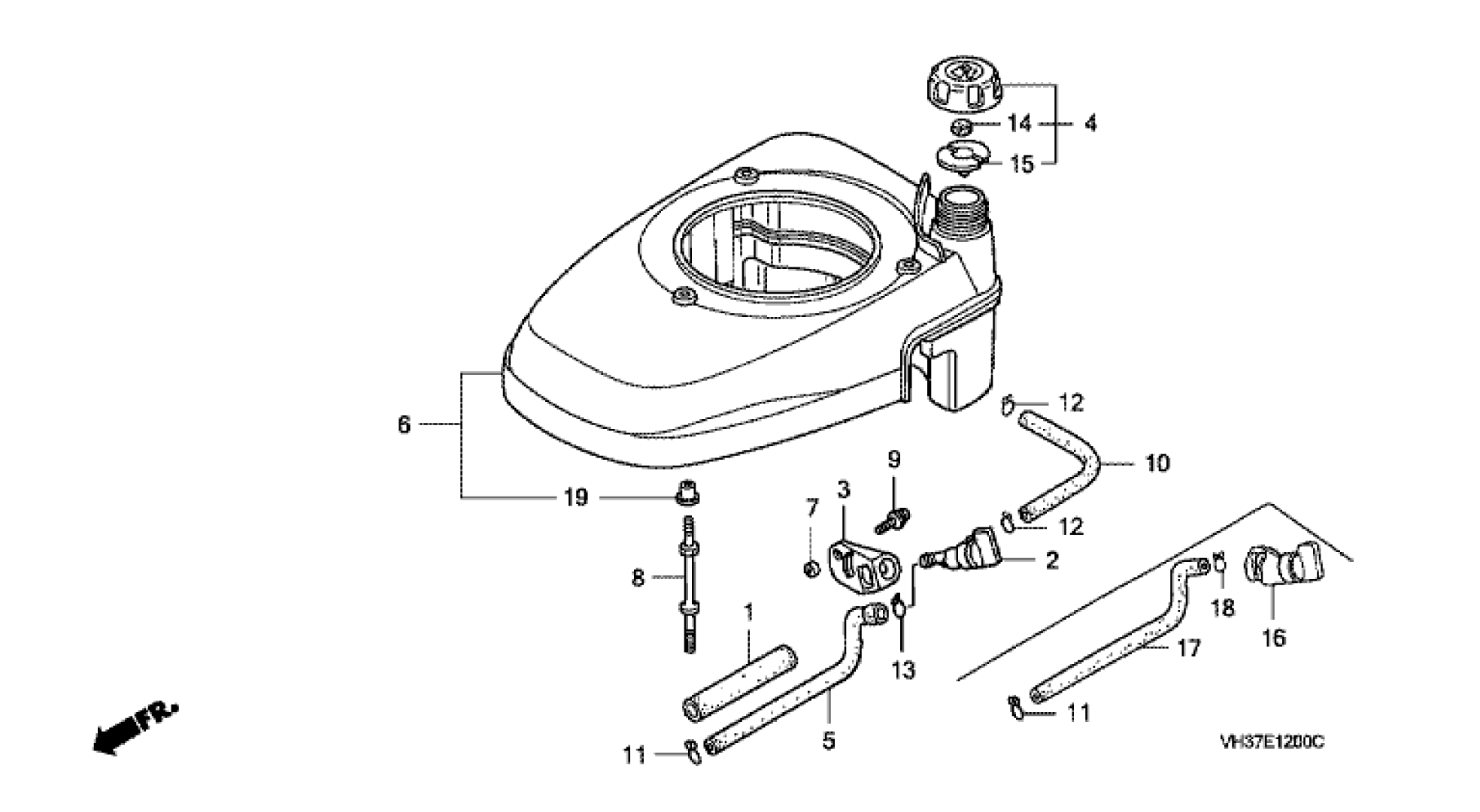 FAN COVER & FUEL TANK