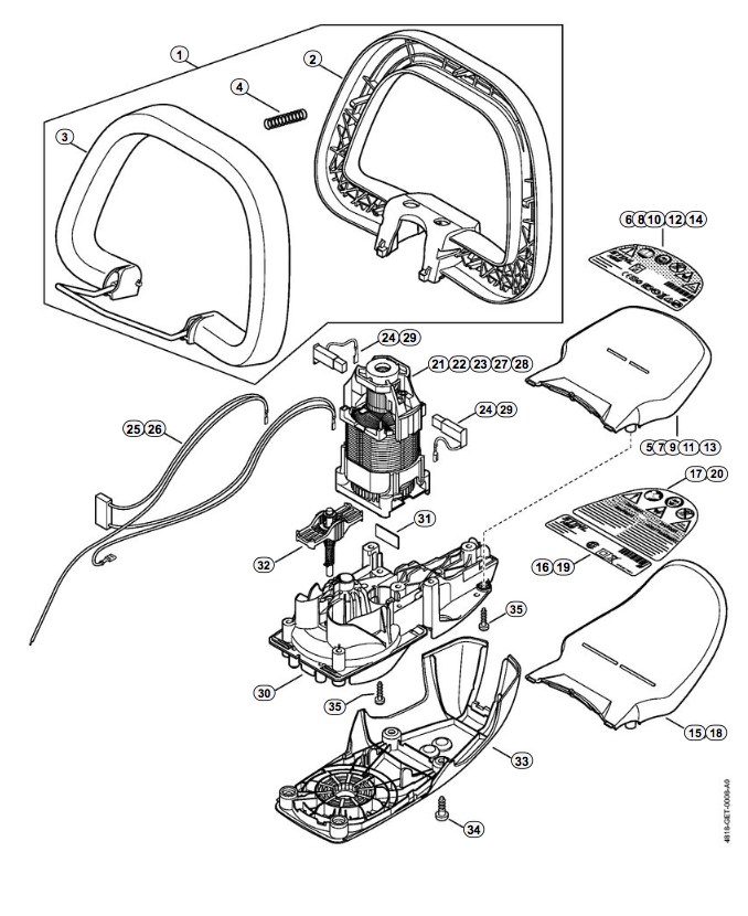 Loop Handle/Motor/Gear Housing