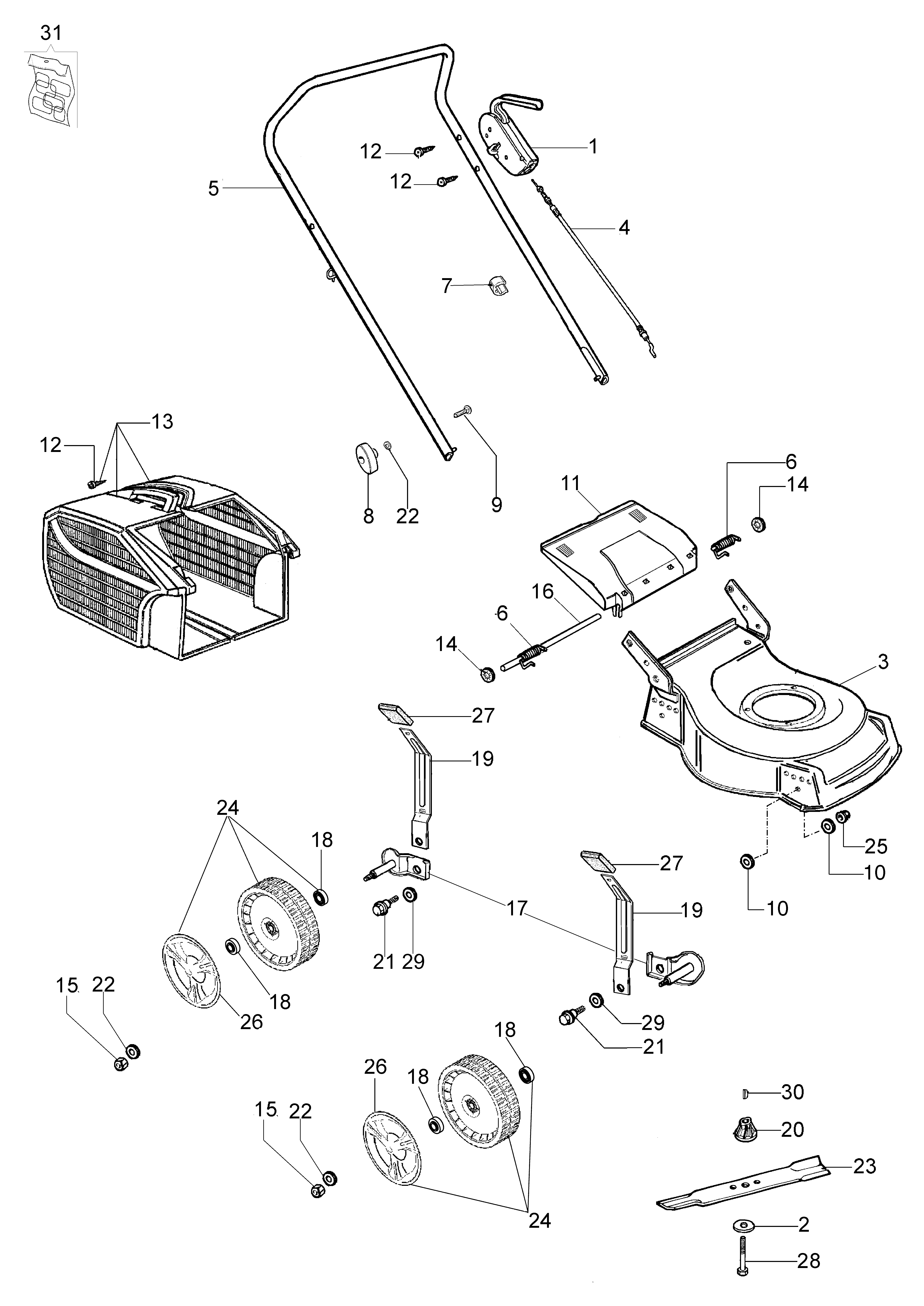 ESSENTIAL complete illustrated parts list (From January 2012)