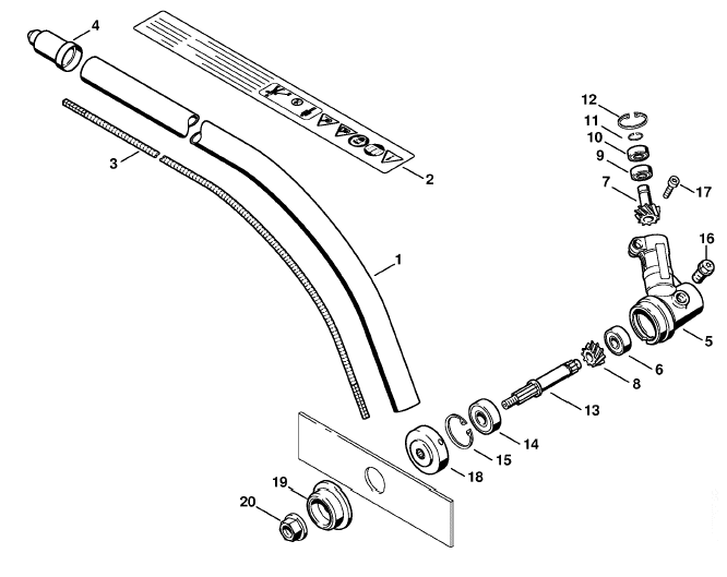 FC 90- Drive tube assembly