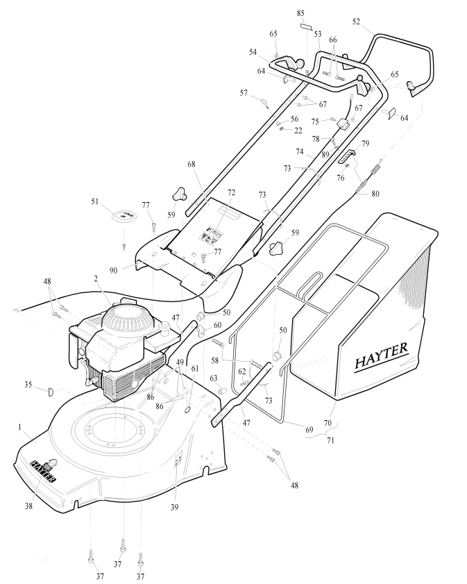 Upper Main Frame Assembly