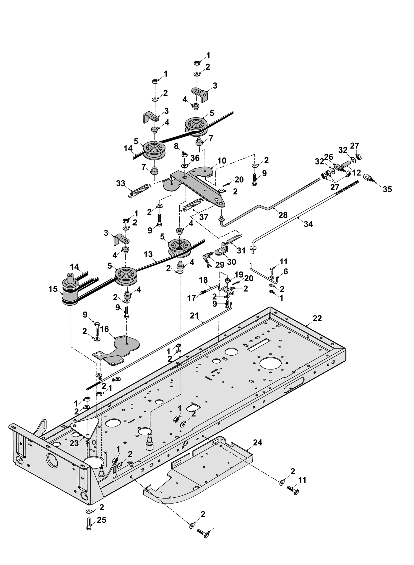 PTO & Transmission Assembly