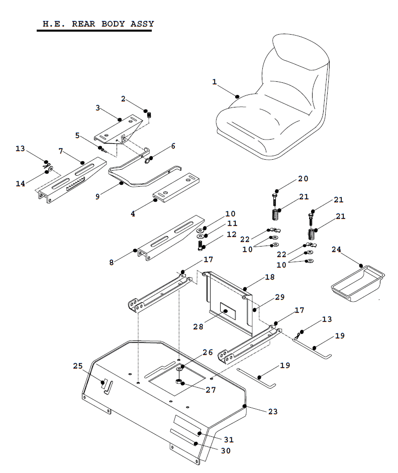 K18 38 HE Rear Body Panel
