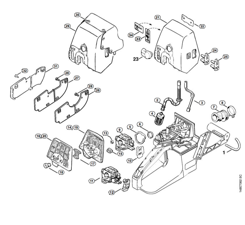 Air Filter/ Fuel Pickup