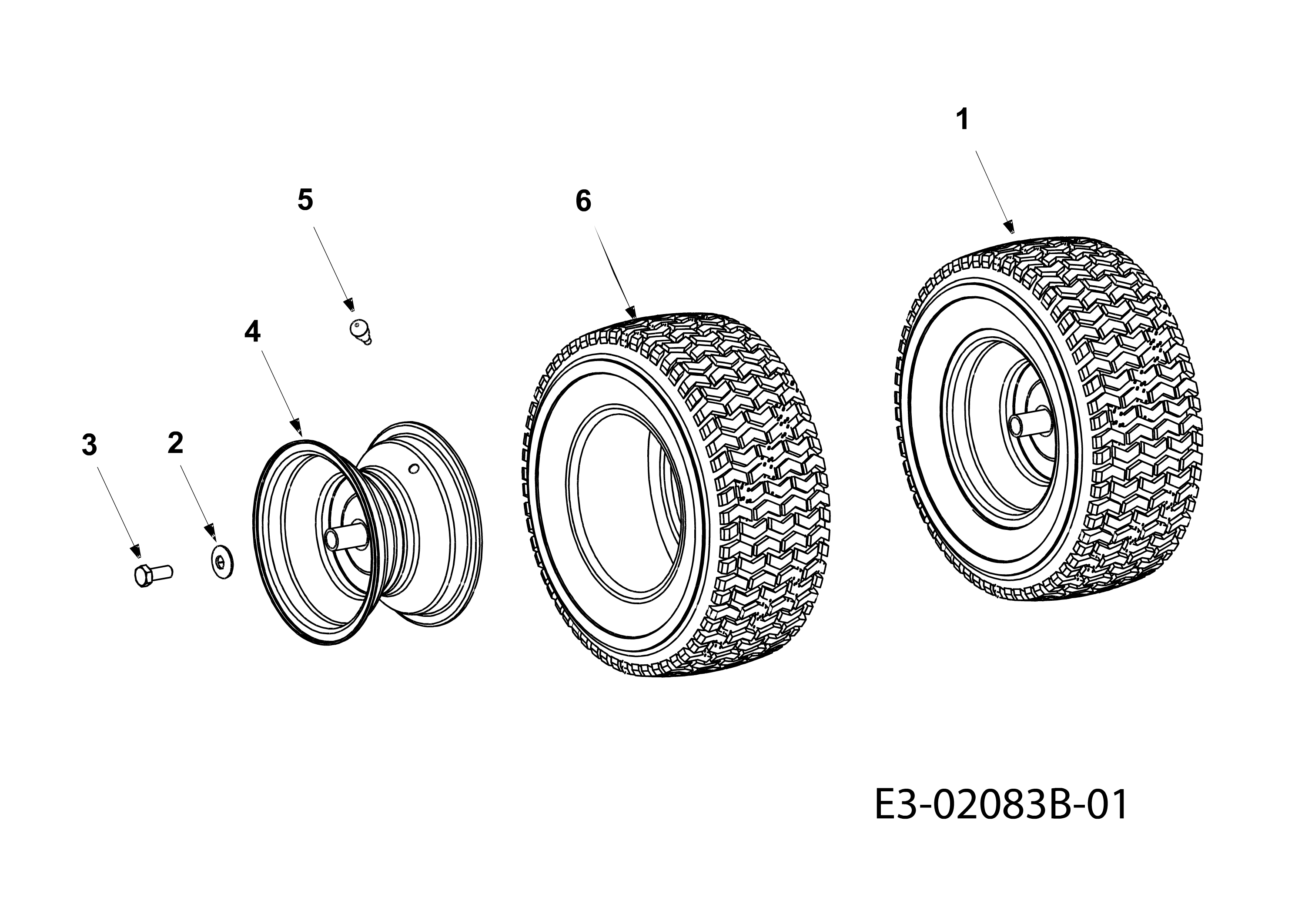 Rear wheels