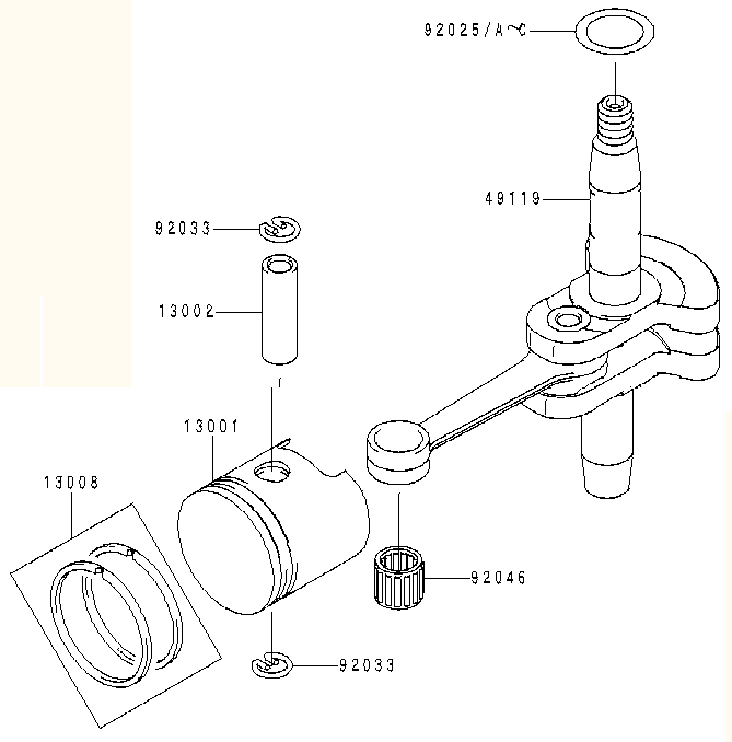 PISTON/CRANKSHAFT