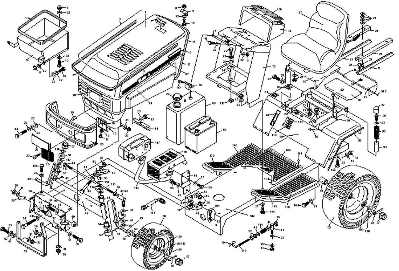 Tractor Chassis and Upper Body Panels – T1400, T1800 and T1600 Early