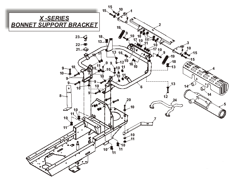 Bonnet Support Bracket