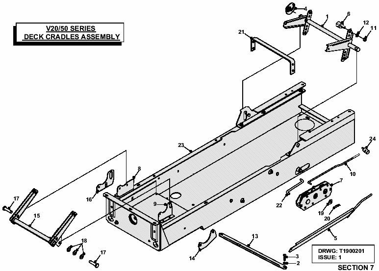 Deck Cradles Assembly