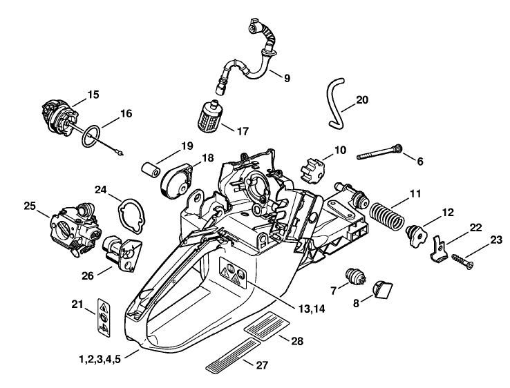 Tank housing