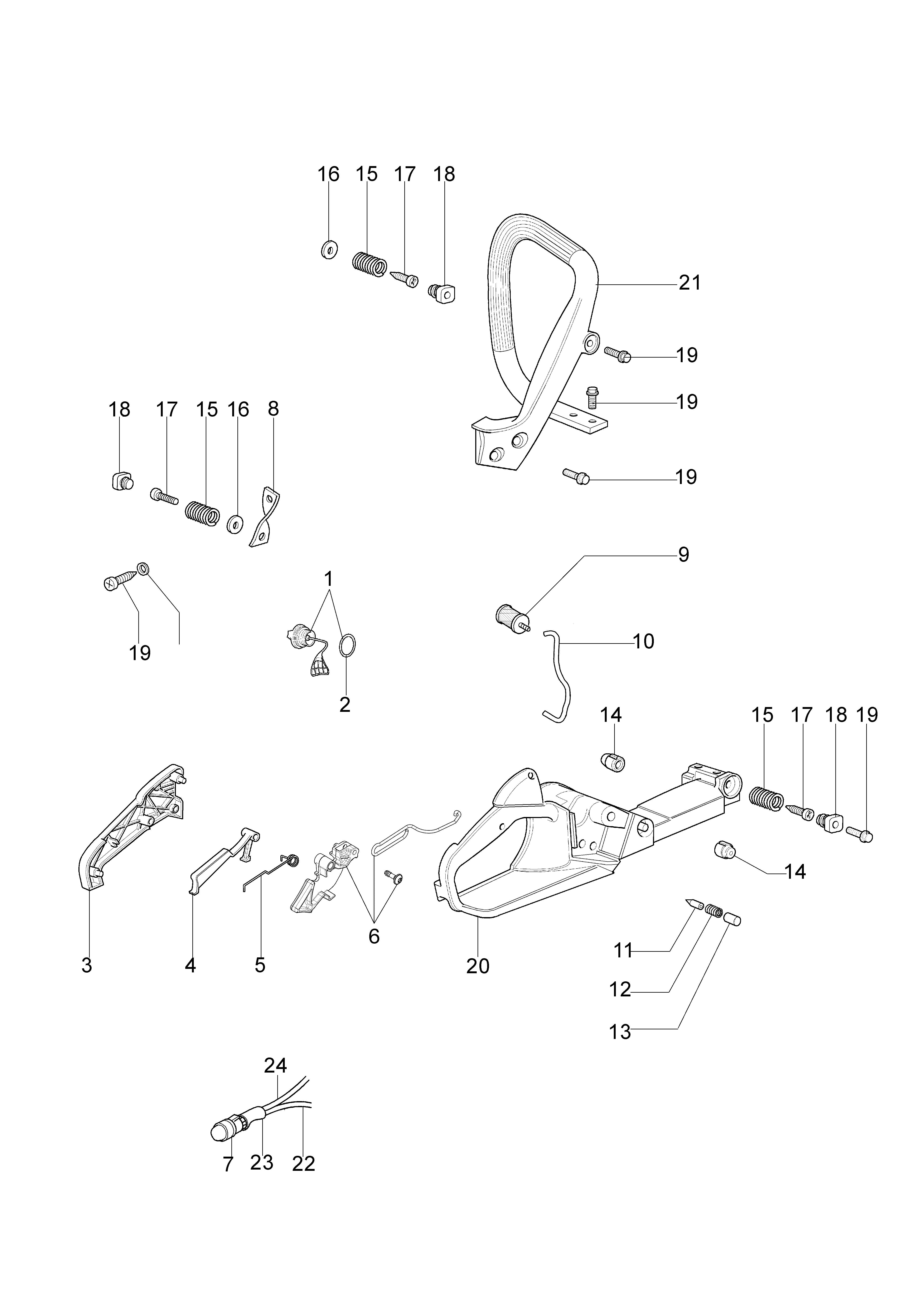Tank and handle