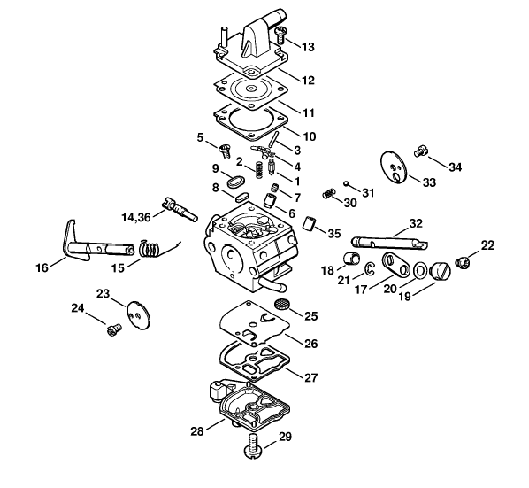 Carburetor C1Q-S51C,  C1Q-S36G