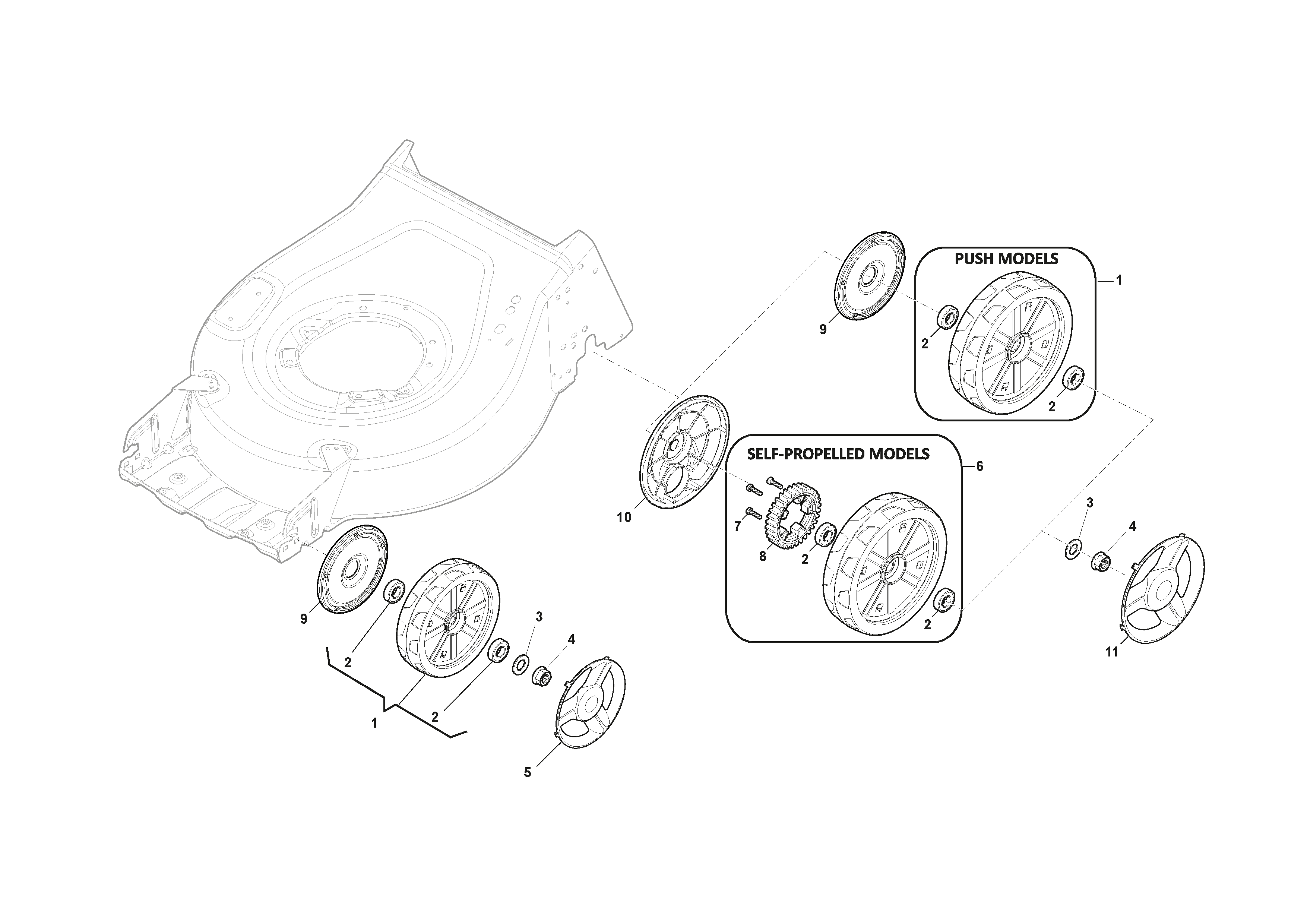 Wheel and Hub Cap