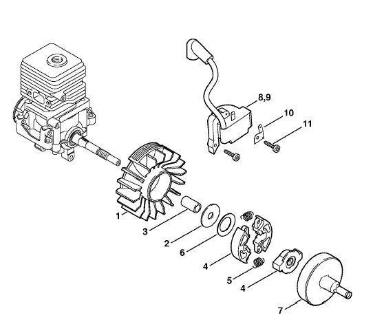 Ignition system, Clutch