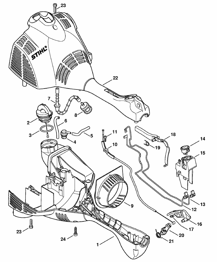 Engine housing (Loop handle)