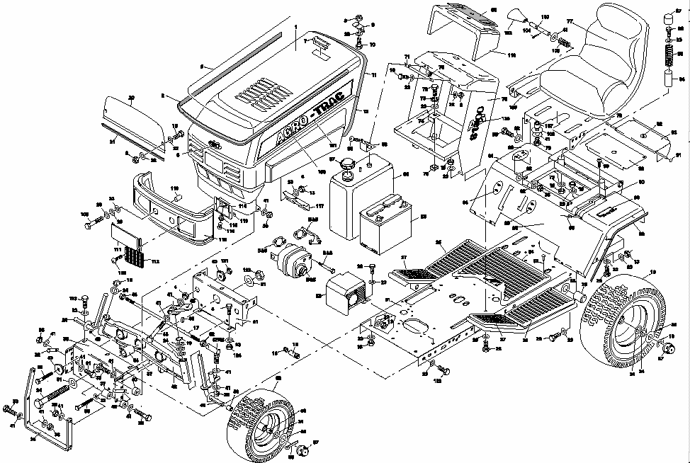 Tractor Chassis and Upper Body Panels