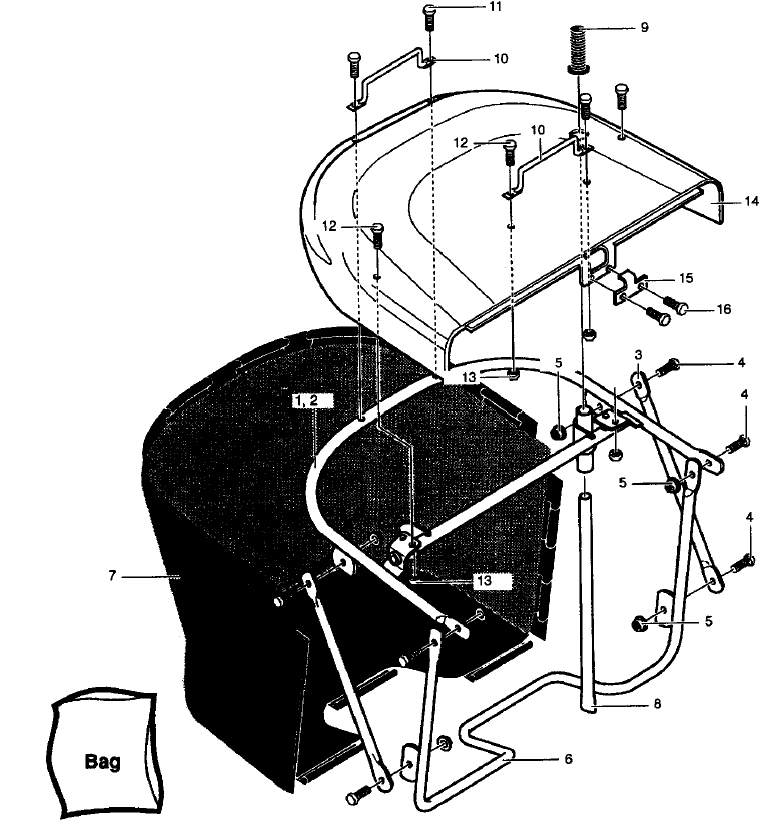 Grass Catcher Assembly